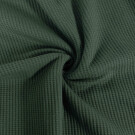 Waffle jersey jersey dark green Blooming Fabrics