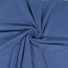 cotton interlock steel blue Blooming Fabrics