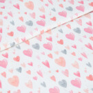 100x150 cm cotton jersey digital print pink hearts offwhite blooming fabrics