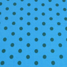 95x150 cm cotton jersey dots aqua/dark blue