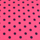 95x150 cm cotton jersey dots Marine/Pink