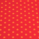 95x150 cm cotton jersey stars Orange/red