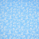 50x150 cm cotton skulls/swords light blue