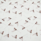 100x150 cm GOTS cotton jersey digital print butterfly nets offwhite