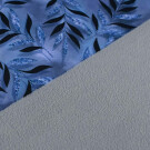 Softshell digital print twigs steel blue/light grey