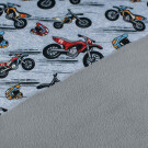Softshell digital print motorcycles light grey