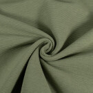 Ottoman rib jersey solid khaki green