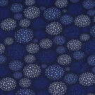 Cotton Jersey Abstract dots with dots dark blue