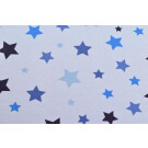 100x150 cm Cotton jersey stars lichtblue