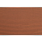50x70 cm Cuffs striped 4mm taupe/orange