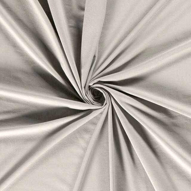 Cotton jersey solid light gray