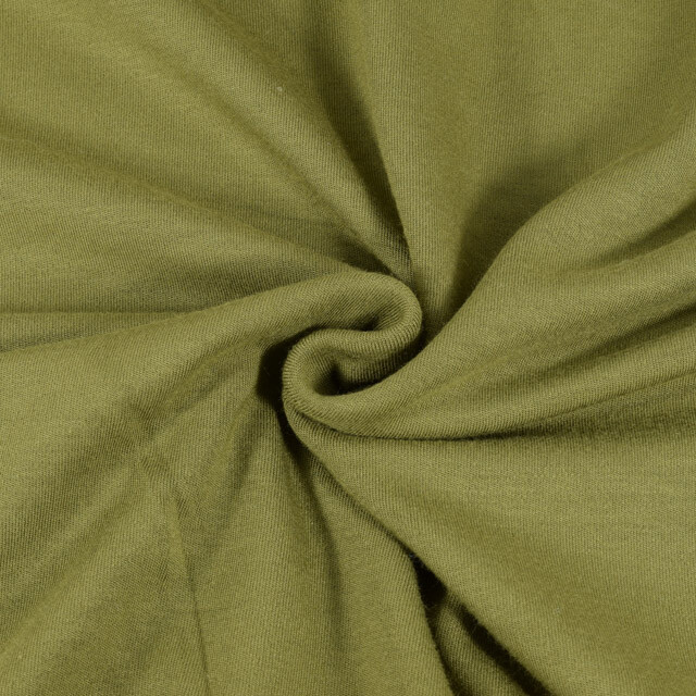Viscose jersey vintage modal touch khaki green