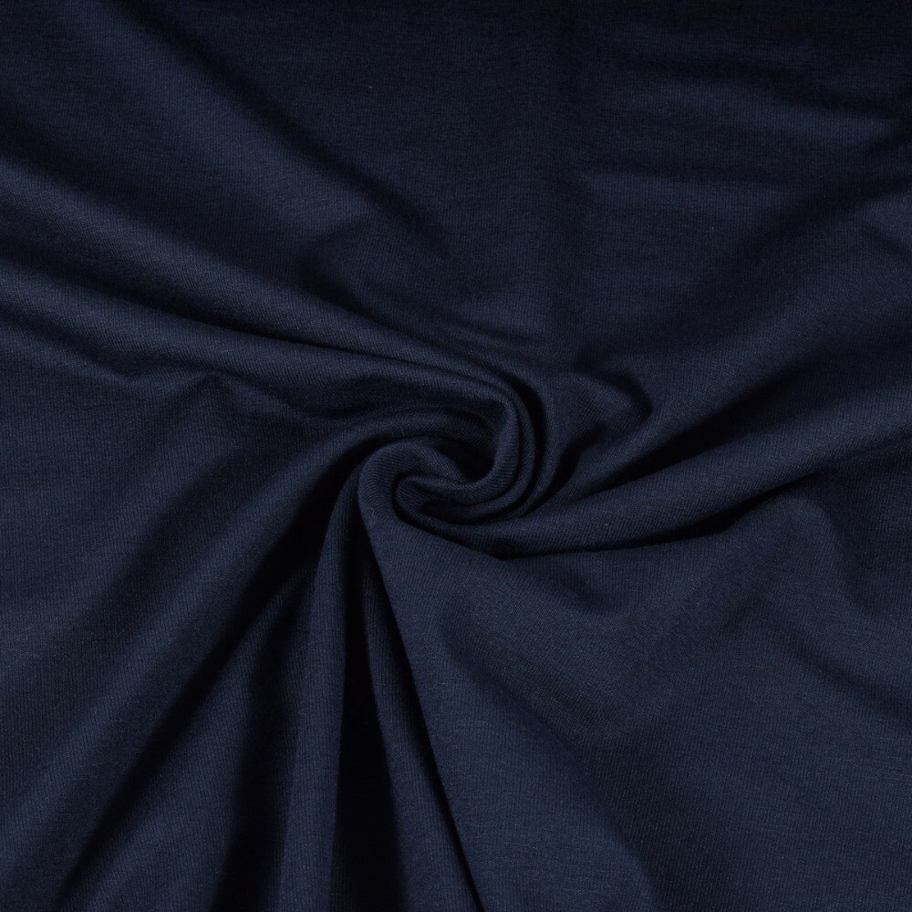 Viscose jersey solid dark blue